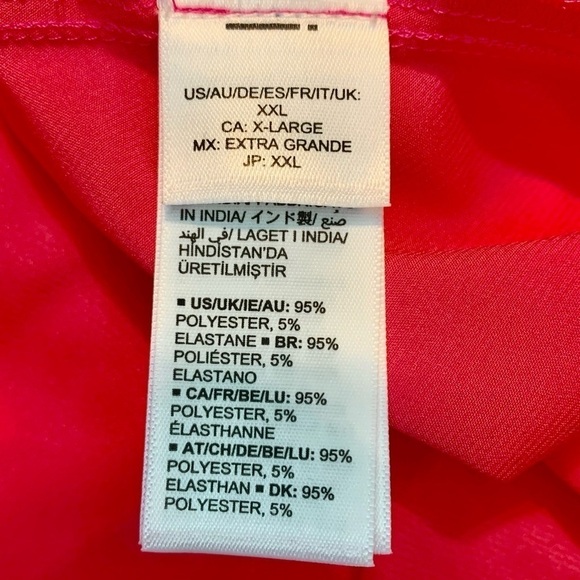 NWT Cami XXL The Drop Christy Cami Hot Pink Satin Adjustable Spaghetti Straps - Picture 13 of 16